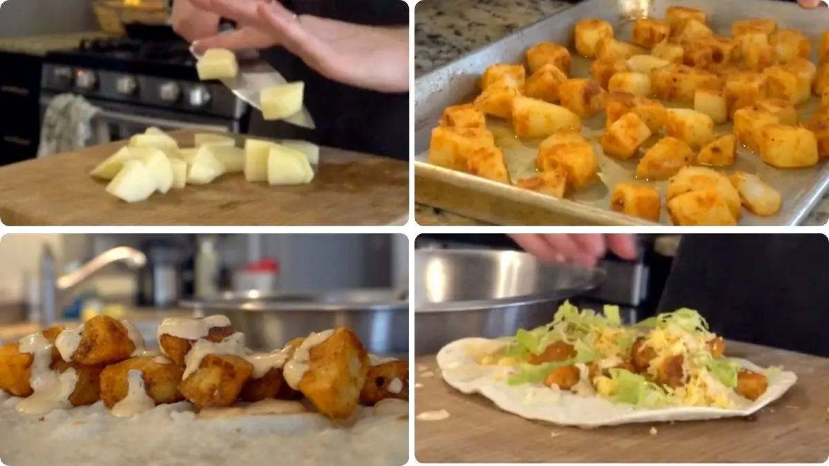 Step by Step Taco Bell Spicy Potato Soft Taco Recipe