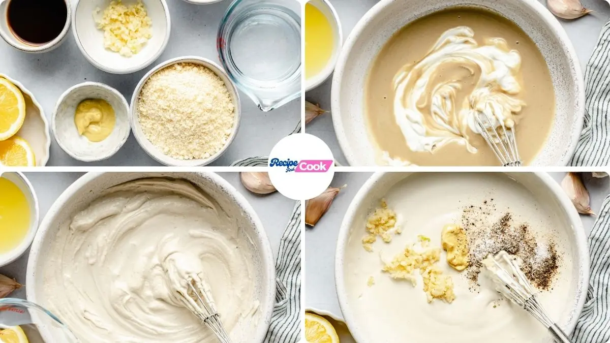 Step by Step Cava Tahini Caesar Dressing Recipe