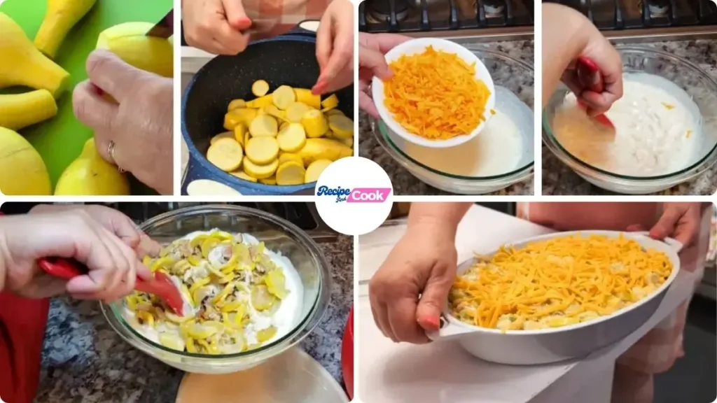 Step by Step Brenda Gantt’s Squash Alabama Casserole Recipe