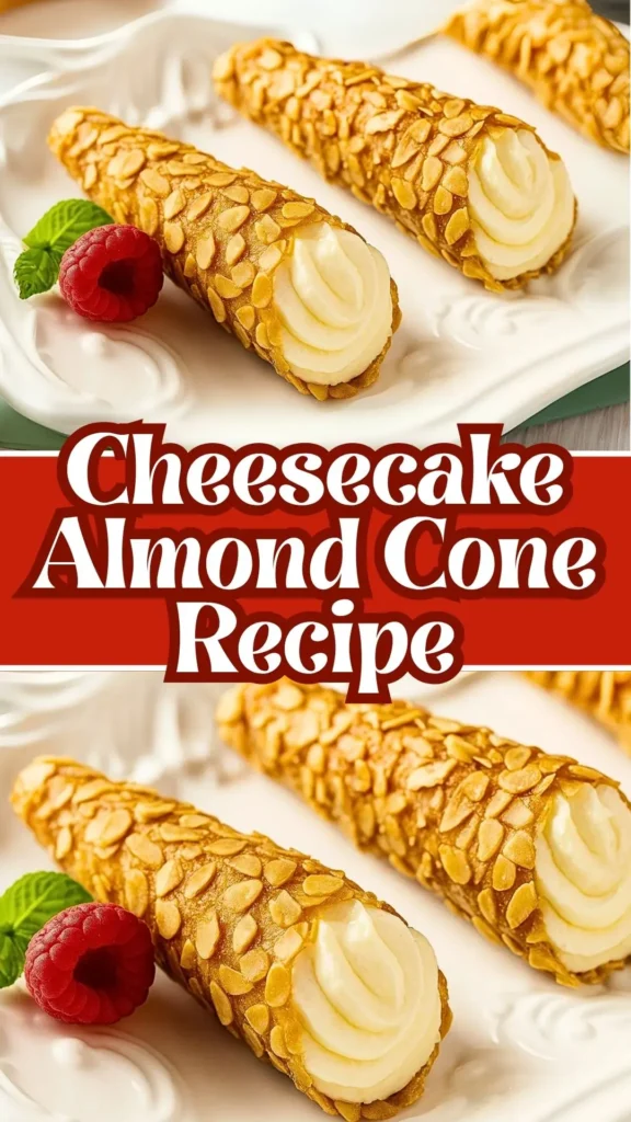 Cheesecake Almond Cone