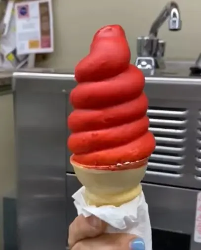 Soak and dry the Dairy Queen Cherry Dip to serve