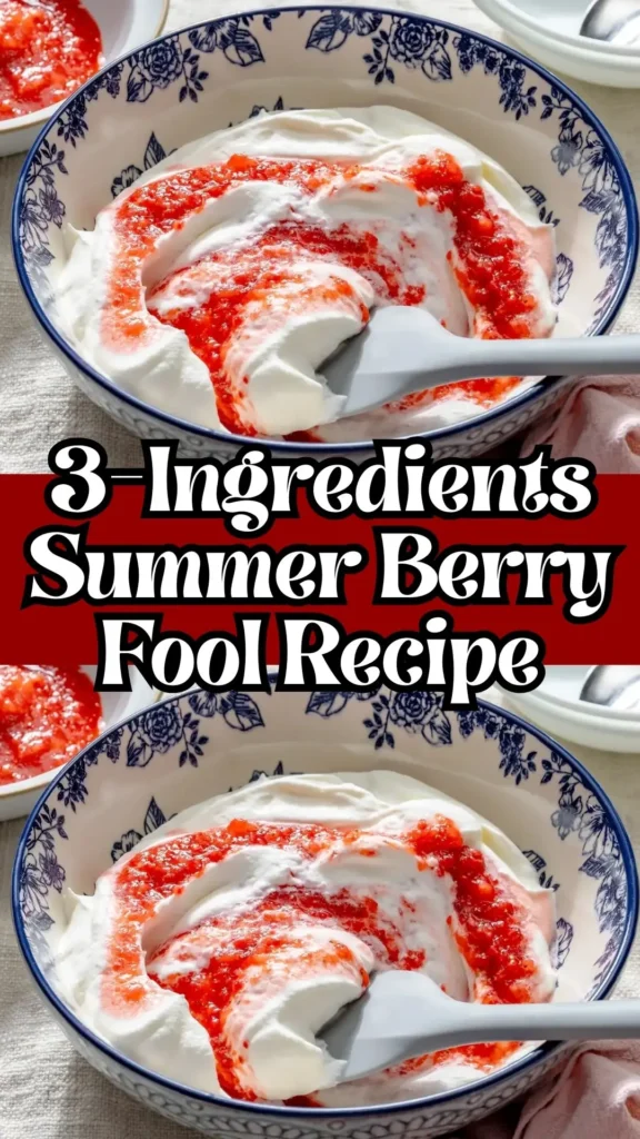 3 Ingredients Summer Berry Fool