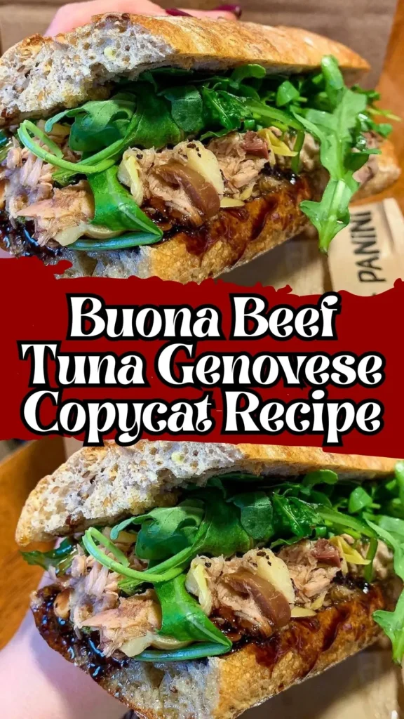 Buona Beef Tuna Genovese