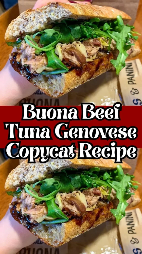 Buona Beef Tuna Genovese Copycat