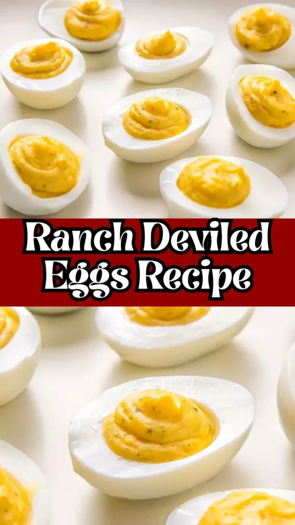 Easy to make Ranch Deviled Eggs Recipe