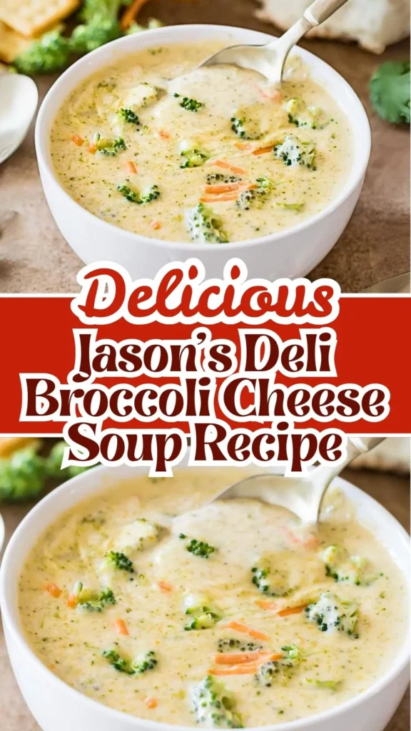 Healthy Jason's Deli Broccoli Cheese Soup