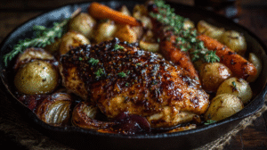 Balsamic Glazed Chicken Dinner Recipe