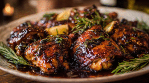 Balsamic Glazed Chicken Dinner Recipe