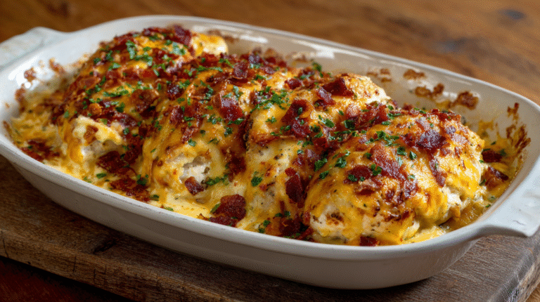 Cheesy Baked Chicken Dinner Recipe