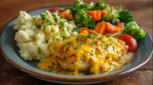 Cheesy Baked Chicken Dinner Recipe