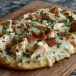 Chicken Alfredo Flatbread