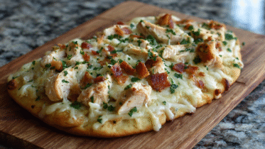 Chicken Alfredo Flatbread