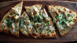 Chicken Alfredo Flatbread