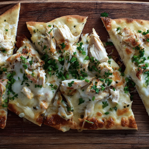 Chicken Alfredo Flatbread