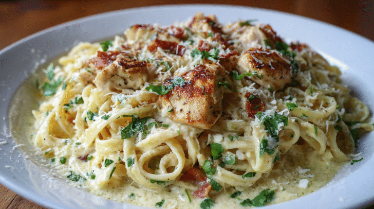 Creamy Garlic Parmesan Chicken Pasta