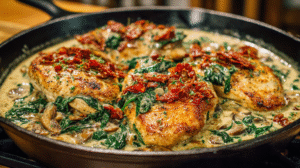 Creamy Tuscan Chicken Dinner Recipe