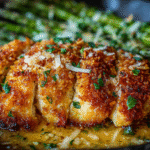 Crispy Parmesan Crusted Chicken Dinner Recipe