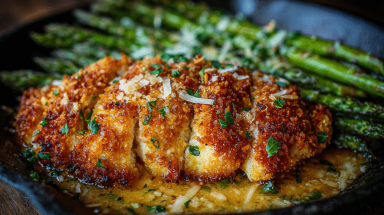 Crispy Parmesan Crusted Chicken Dinner Recipe