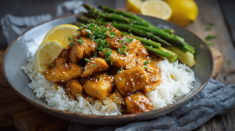 Honey Garlic Chicken Dinner Recipe