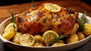 Lemon Herb Roasted Chicken Dinner Recipe