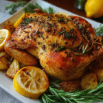 Lemon Herb Roasted Chicken Dinner Recipe