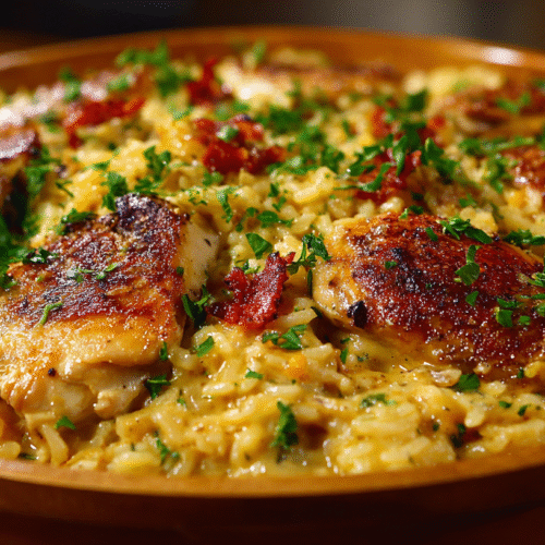 One-Pot Creamy Chicken and Rice