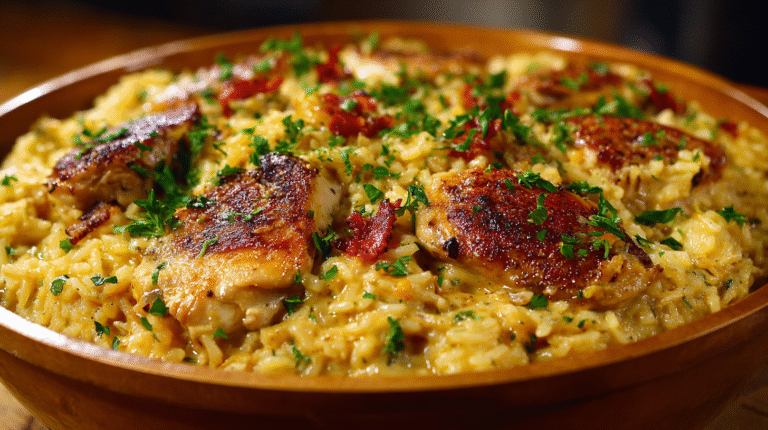 One-Pot Creamy Chicken and Rice