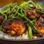 Spicy Honey Glazed Chicken Dinner Recipe