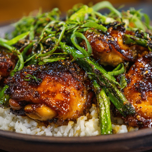 Spicy Honey Glazed Chicken Dinner Recipe