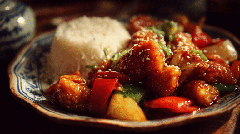 Sweet and Sour Chicken Dinner Recipe