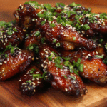 We’ve had our fun with fiery Buffalo wings and sticky-sweet Honey Garlic wings, but now it’s time to complete the ultimate chicken wing trilogy with a true classic: this incredible, savory, and glossy Teriyaki Chicken Wings Recipe. If you love that irresistible, umami-rich flavor of your favorite Japanese restaurant, you are going to be obsessed with this homemade version. This recipe is all about that perfect contrast: the shatteringly crispy, golden-brown skin of the chicken wing giving way to a thick, glossy, and deeply flavorful homemade teriyaki glaze. It’s not just sweet; it's a perfectly balanced sauce that’s savory, aromatic, and absolutely addictive. And the best part? We’re achieving that incredible, deep-fried crunch using my secret, foolproof oven-baked method. No fuss, no mess, just the most amazing, crispy, and succulent wings you've ever made at home. This is the perfect, crowd-pleasing wing for a cozy Sunday evening here in Heek. The Savory-Sweet Star of Wing Night While many wings are all about sweetness or heat, a great teriyaki wing is a masterclass in savory, umami-rich flavor. "Teriyaki" itself is a Japanese cooking technique where food is broiled or grilled with a glaze of soy sauce, mirin, and sugar. My homemade sauce captures that authentic spirit perfectly. It’s a rich, complex blend of salty soy sauce, sweet mirin, aromatic ginger and garlic, and a touch of sugar that caramelizes into the most beautiful glaze. Paired with my game-changing baking powder method for the crispiest possible skin, these wings are a textural and flavorful masterpiece. They are the sophisticated, yet undeniably fun, cousin in the chicken wing family, and they are always, always a hit. This recipe proves that you can make a restaurant-favorite even better in your own kitchen. Why This Teriyaki Wing Recipe is a Keeper: Deep, Umami-Rich Flavor: Our homemade teriyaki sauce is perfectly balanced—savory, sweet, and aromatic. It’s miles ahead of any bottled sauce. Unbelievably Crispy Skin from the Oven: We’re using the "secret weapon" baking powder method for a guaranteed, shattering crunch without any deep-frying. A Crowd-Pleasing Classic: The irresistible savory-sweet flavor is a proven winner with both kids and adults. Easy and Impressive: These wings look and taste like they came from your favorite Japanese restaurant, but they are so simple to make at home. Ingredients & Equipment For the Crispy Baked Wings: Chicken Wings: 1.2 kg (about 2.5 lbs), split into drumettes and flats ("party wings"). Baking Powder (Backpulver): 1 tablespoon. Crucially, this must be baking POWDER, not baking soda! Salt: 1 teaspoon. For the Homemade Teriyaki Glaze: Low-Sodium Soy Sauce (Sojasauce): 120 ml (½ cup). Mirin: 60 ml (¼ cup). (See notes for an easy substitute). Sake (or Dry Sherry): 60 ml (¼ cup). (See notes for an easy substitute). Brown Sugar: 50g (¼ cup), packed. Fresh Ginger: 1 tablespoon, grated. Garlic: 3 cloves, minced. Cornstarch (Speisestärke): 1 tablespoon, mixed with 2 tablespoons of cold water to make a slurry. For Garnish: Toasted sesame seeds and thinly sliced green onions. Helpful Equipment: A large mixing bowl. A large, rimmed baking sheet. An oven-safe wire rack (the key to crispiness!). A small saucepan. Time Estimates Prep Time: 10 minutes Cook Time: 45-50 minutes Total Time: Approximately 1 hour Step-by-Step Instructions This recipe follows a simple two-part process for the crispiest wings and the glossiest sauce. Part 1: The Crispy Baked Wings Step 1: Prepare the Oven and Wings Preheat your oven to 120°C / 250°F. Place your wire rack inside the rimmed baking sheet. This first step is the most important for crispy skin: Use paper towels to pat the chicken wings completely dry. Step 2: Coat the Wings In a large bowl, whisk together the baking powder and salt. Add the completely dry chicken wings and toss with your hands or a spoon until every wing is evenly and lightly coated. Step 3: The First Bake (Low and Slow) Arrange the coated wings in a single layer on the prepared wire rack, ensuring they aren't touching. Bake on the middle rack for 30 minutes at 120°C / 250°F. This slow start renders out the fat, which is essential for a crispy finish. Step 4: The Second Bake (High Heat Crisp) After 30 minutes, increase the oven temperature to 220°C / 425°F. Move the wings to the upper-middle rack. Continue to bake for 15-20 minutes more, flipping the wings once halfway through. The wings are done when the skin is deep golden brown, firm to the touch, and very crispy. Part 2: The Glossy Teriyaki Glaze and Final Toss Step 5: Make the Teriyaki Sauce While the wings are in their final baking stage, make the glaze. In a small saucepan, combine the soy sauce, mirin, sake (or their substitutes), brown sugar, grated ginger, and minced garlic. Bring the mixture to a simmer over medium heat, stirring to dissolve the sugar. Step 6: Thicken the Glaze Give your cornstarch slurry a quick re-stir and whisk it into the simmering sauce. Continue to cook, whisking, for 1-2 minutes until the sauce bubbles, thickens, and becomes beautifully glossy. Remove from the heat. Step 7: Toss to Coat and Serve Once the wings are perfectly crispy, remove them from the oven. Place the hot wings in a large, clean bowl. Pour the warm teriyaki glaze over the top. Toss gently until every single wing is coated in the sticky, savory glaze. Garnish with a generous sprinkle of toasted sesame seeds and sliced green onions, and serve immediately. Notes, Tips & Variations The Crispy Wing Holy Trinity: Remember the three secrets to crispy baked wings: 1) Bone-dry skin, 2) A coating of baking powder, and 3) Baking on a wire rack. Glaze Consistency: The teriyaki glaze will thicken as it cools. If it gets too thick, you can whisk in a tablespoon of warm water to loosen it up before tossing it with the wings. Add a Little Heat: For a spicy teriyaki version, add ½ teaspoon of sriracha or a pinch of red pepper flakes to your sauce. The Garnish Matters: The fresh, sharp bite of the green onions and the nutty crunch of the sesame seeds are the perfect finishing touch that cuts through the richness of the glaze. Don't skip them!