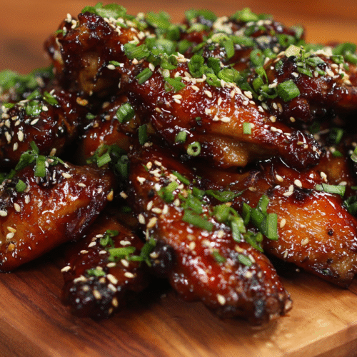 We’ve had our fun with fiery Buffalo wings and sticky-sweet Honey Garlic wings, but now it’s time to complete the ultimate chicken wing trilogy with a true classic: this incredible, savory, and glossy Teriyaki Chicken Wings Recipe. If you love that irresistible, umami-rich flavor of your favorite Japanese restaurant, you are going to be obsessed with this homemade version. This recipe is all about that perfect contrast: the shatteringly crispy, golden-brown skin of the chicken wing giving way to a thick, glossy, and deeply flavorful homemade teriyaki glaze. It’s not just sweet; it's a perfectly balanced sauce that’s savory, aromatic, and absolutely addictive. And the best part? We’re achieving that incredible, deep-fried crunch using my secret, foolproof oven-baked method. No fuss, no mess, just the most amazing, crispy, and succulent wings you've ever made at home. This is the perfect, crowd-pleasing wing for a cozy Sunday evening here in Heek. The Savory-Sweet Star of Wing Night While many wings are all about sweetness or heat, a great teriyaki wing is a masterclass in savory, umami-rich flavor. "Teriyaki" itself is a Japanese cooking technique where food is broiled or grilled with a glaze of soy sauce, mirin, and sugar. My homemade sauce captures that authentic spirit perfectly. It’s a rich, complex blend of salty soy sauce, sweet mirin, aromatic ginger and garlic, and a touch of sugar that caramelizes into the most beautiful glaze. Paired with my game-changing baking powder method for the crispiest possible skin, these wings are a textural and flavorful masterpiece. They are the sophisticated, yet undeniably fun, cousin in the chicken wing family, and they are always, always a hit. This recipe proves that you can make a restaurant-favorite even better in your own kitchen. Why This Teriyaki Wing Recipe is a Keeper: Deep, Umami-Rich Flavor: Our homemade teriyaki sauce is perfectly balanced—savory, sweet, and aromatic. It’s miles ahead of any bottled sauce. Unbelievably Crispy Skin from the Oven: We’re using the "secret weapon" baking powder method for a guaranteed, shattering crunch without any deep-frying. A Crowd-Pleasing Classic: The irresistible savory-sweet flavor is a proven winner with both kids and adults. Easy and Impressive: These wings look and taste like they came from your favorite Japanese restaurant, but they are so simple to make at home. Ingredients & Equipment For the Crispy Baked Wings: Chicken Wings: 1.2 kg (about 2.5 lbs), split into drumettes and flats ("party wings"). Baking Powder (Backpulver): 1 tablespoon. Crucially, this must be baking POWDER, not baking soda! Salt: 1 teaspoon. For the Homemade Teriyaki Glaze: Low-Sodium Soy Sauce (Sojasauce): 120 ml (½ cup). Mirin: 60 ml (¼ cup). (See notes for an easy substitute). Sake (or Dry Sherry): 60 ml (¼ cup). (See notes for an easy substitute). Brown Sugar: 50g (¼ cup), packed. Fresh Ginger: 1 tablespoon, grated. Garlic: 3 cloves, minced. Cornstarch (Speisestärke): 1 tablespoon, mixed with 2 tablespoons of cold water to make a slurry. For Garnish: Toasted sesame seeds and thinly sliced green onions. Helpful Equipment: A large mixing bowl. A large, rimmed baking sheet. An oven-safe wire rack (the key to crispiness!). A small saucepan. Time Estimates Prep Time: 10 minutes Cook Time: 45-50 minutes Total Time: Approximately 1 hour Step-by-Step Instructions This recipe follows a simple two-part process for the crispiest wings and the glossiest sauce. Part 1: The Crispy Baked Wings Step 1: Prepare the Oven and Wings Preheat your oven to 120°C / 250°F. Place your wire rack inside the rimmed baking sheet. This first step is the most important for crispy skin: Use paper towels to pat the chicken wings completely dry. Step 2: Coat the Wings In a large bowl, whisk together the baking powder and salt. Add the completely dry chicken wings and toss with your hands or a spoon until every wing is evenly and lightly coated. Step 3: The First Bake (Low and Slow) Arrange the coated wings in a single layer on the prepared wire rack, ensuring they aren't touching. Bake on the middle rack for 30 minutes at 120°C / 250°F. This slow start renders out the fat, which is essential for a crispy finish. Step 4: The Second Bake (High Heat Crisp) After 30 minutes, increase the oven temperature to 220°C / 425°F. Move the wings to the upper-middle rack. Continue to bake for 15-20 minutes more, flipping the wings once halfway through. The wings are done when the skin is deep golden brown, firm to the touch, and very crispy. Part 2: The Glossy Teriyaki Glaze and Final Toss Step 5: Make the Teriyaki Sauce While the wings are in their final baking stage, make the glaze. In a small saucepan, combine the soy sauce, mirin, sake (or their substitutes), brown sugar, grated ginger, and minced garlic. Bring the mixture to a simmer over medium heat, stirring to dissolve the sugar. Step 6: Thicken the Glaze Give your cornstarch slurry a quick re-stir and whisk it into the simmering sauce. Continue to cook, whisking, for 1-2 minutes until the sauce bubbles, thickens, and becomes beautifully glossy. Remove from the heat. Step 7: Toss to Coat and Serve Once the wings are perfectly crispy, remove them from the oven. Place the hot wings in a large, clean bowl. Pour the warm teriyaki glaze over the top. Toss gently until every single wing is coated in the sticky, savory glaze. Garnish with a generous sprinkle of toasted sesame seeds and sliced green onions, and serve immediately. Notes, Tips & Variations The Crispy Wing Holy Trinity: Remember the three secrets to crispy baked wings: 1) Bone-dry skin, 2) A coating of baking powder, and 3) Baking on a wire rack. Glaze Consistency: The teriyaki glaze will thicken as it cools. If it gets too thick, you can whisk in a tablespoon of warm water to loosen it up before tossing it with the wings. Add a Little Heat: For a spicy teriyaki version, add ½ teaspoon of sriracha or a pinch of red pepper flakes to your sauce. The Garnish Matters: The fresh, sharp bite of the green onions and the nutty crunch of the sesame seeds are the perfect finishing touch that cuts through the richness of the glaze. Don't skip them!