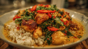 Thai Coconut Curry Chicken Dinner Recipe