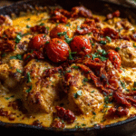 Tuscan Creamy Sun-Dried Tomato Chicken Dinner Recipe