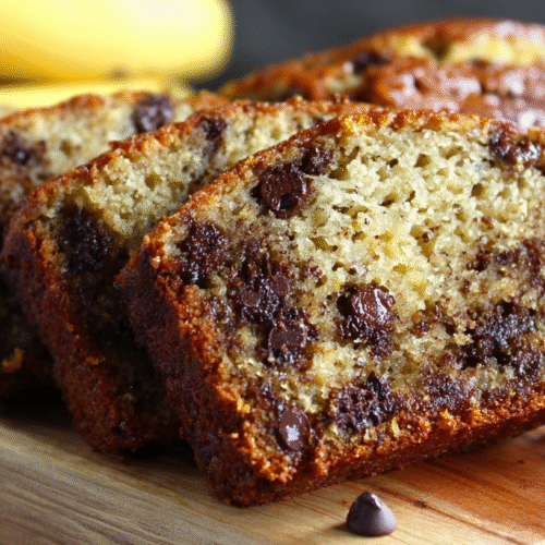 Super Moist Chocolate Chip Banana Bread Recipe
